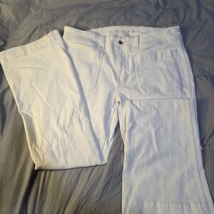 American Eagle Outfitters Women's Boot Cut Jeans - White